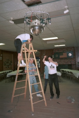 [Stringing up lights 2]